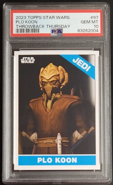Plo Koon 2023 Topps Throwback Thursday Star Wars #97 PSA 10 GEM MT