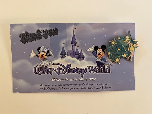 Disney Tinker Bell Lapel Pin Exclusive Pixie Dust Pin Where Dreams Come True