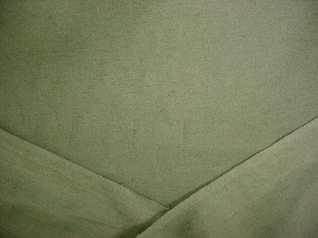10-1/2Y Kravet Lee Jofa Solid Basil Green Cotton Strie Upholstery Fabric 4