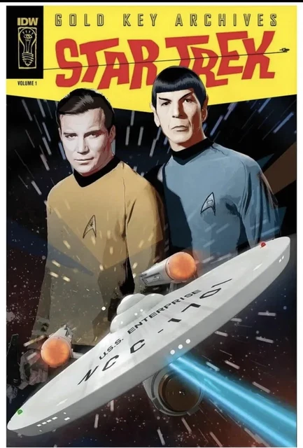 Eaglemoss Star Trek Subscriber Exclusive Embossed Tin Gold Key Archive Cover New