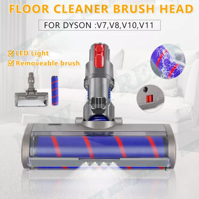 Fluffy Turbo Roller Brush Head For Motorhead Vacuum Cleaner DYSON V7 V8 V10 V11