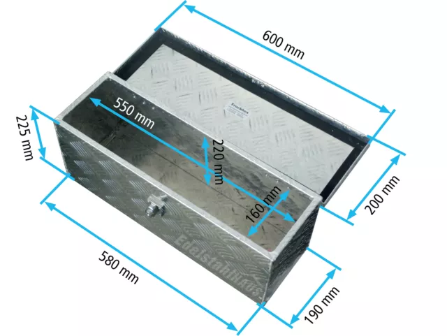 Truckbox D025 - Werkzeugkiste, Anhängerbox, Alubox, Gurtkiste, Deichselbox 3