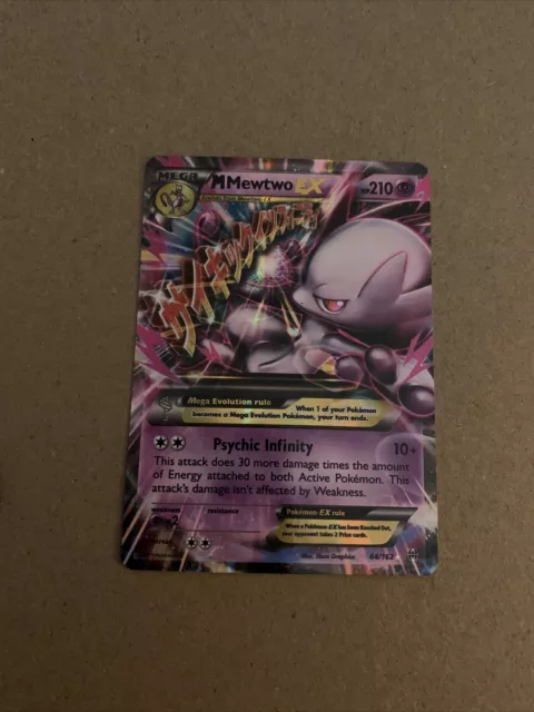 ULTRA RARE Mega M Mewtwo EX 64/162 XY Breakthrough Pokemon TCG Holo Foil -  MP