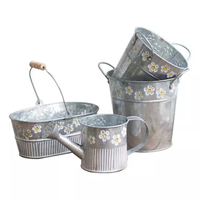 Metall Hängen Blumentöpfe Mini Eisen Garten Balkon Pflanzer Eimer Halter für
