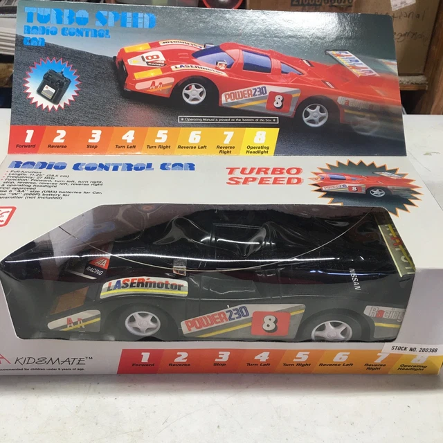 VINTAGE AA KIDSMATE Radio Controlled Remote Turbo Speed Toy Car 19.99
