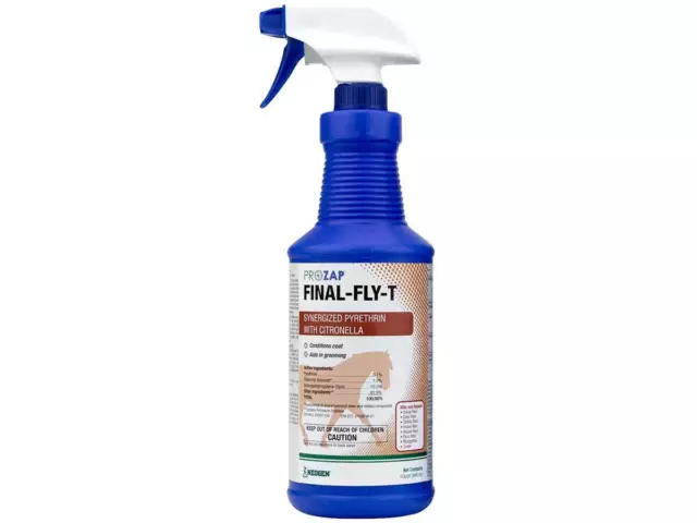 Prozap Final Fly-T Horse Fly Spray stable flies, deer flies, house flies