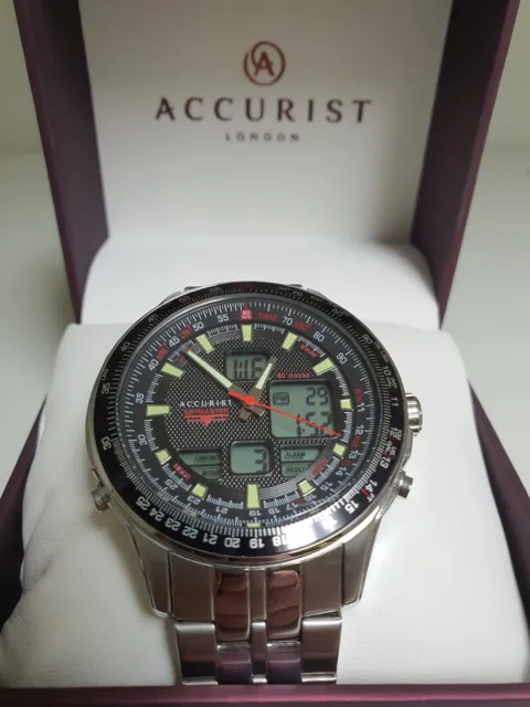 accurist skymaster mens watch chronograph