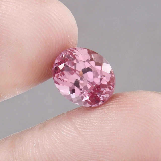 NATUREL SANS DÉFAUT Ceylan Padparadscha Saphir Desseré Ovale Gemme NATUREL SANS DÉFAUT Ceylan Padparadscha Saphir Desseré Ovale Gemme