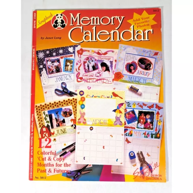 Design Originals Memory Calendar Scrapbook Craft 12 Add Photo Embellishments