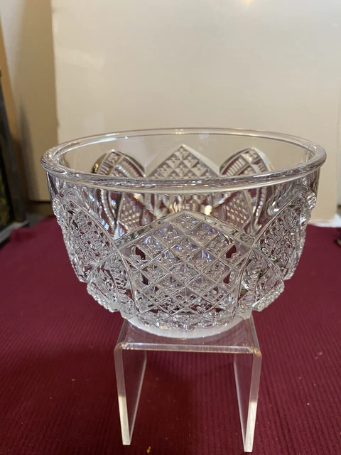 American Brilliant Cut Glass, Unique Vintage Serving Bowl - Hard to Find 5 5/8"