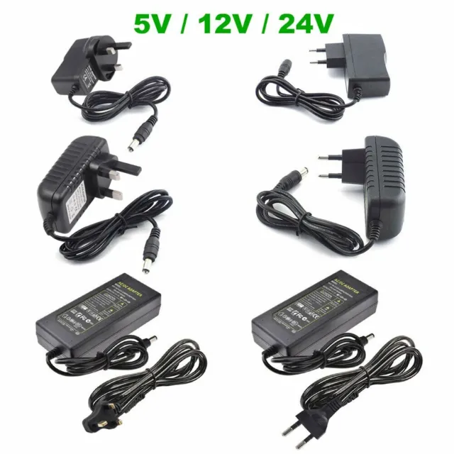 Adaptador de fuente de alimentación AC TO DC5V 12V 24V 1A 2A 3A 5A 10A para tira de LED CCTV vino