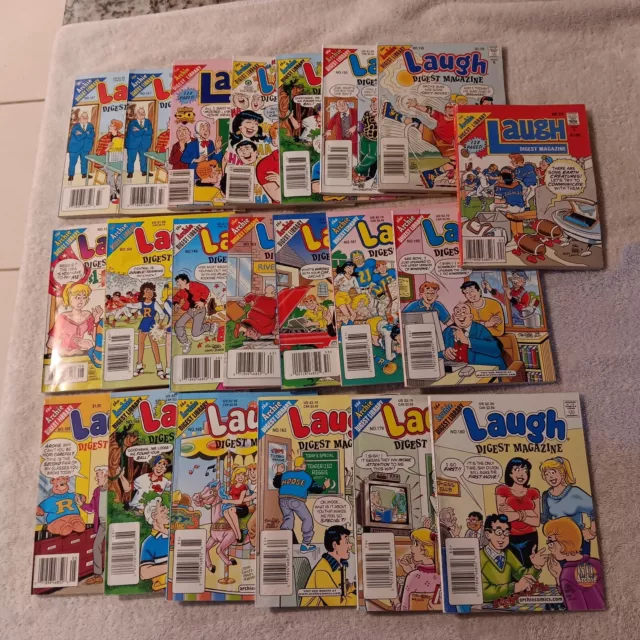 Vintage Laugh Digest Magazine Archie Comic Lot 21 Books Vintage Collection