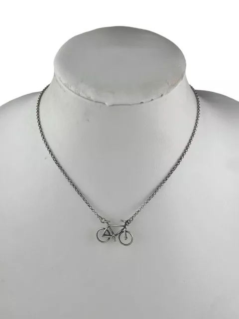 Sterling Silver Dyadema Necklace 16" Bike Bicycle