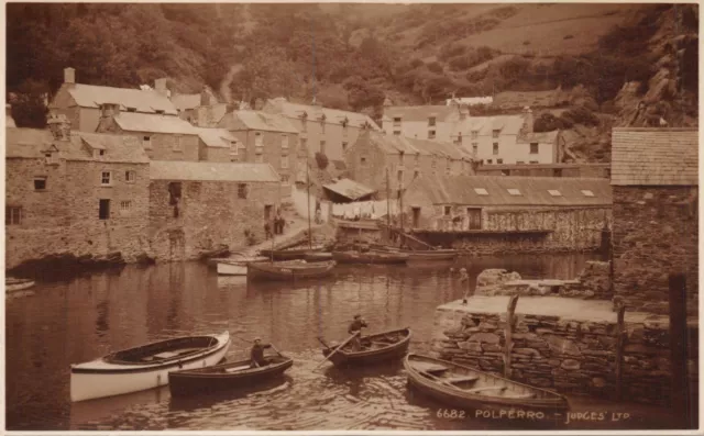 Polperro Cornwall Angleterre~ Port Vue ~ Juges #6682 Photo Carte Postale