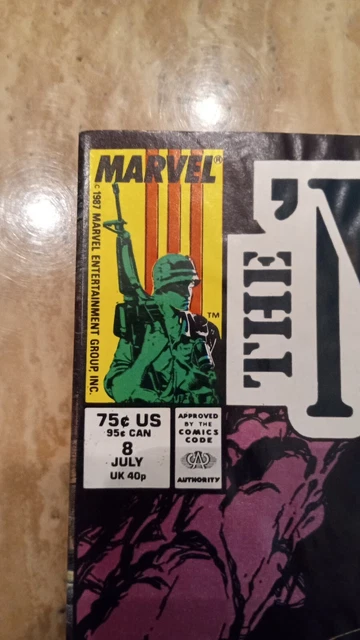 💥 1987 The Nam #8 Comic Book Marvel Comics Ok Grade Vietnam War 3