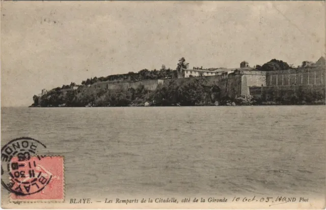 CPA BLAYE - Les Remparts de la Citadelle coté de la Gironde (140297)