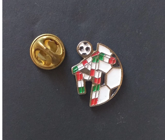 Spilla Mascotte Italia '90 Avec Ballon - Pin Collection 2cm - Neuf - Italie