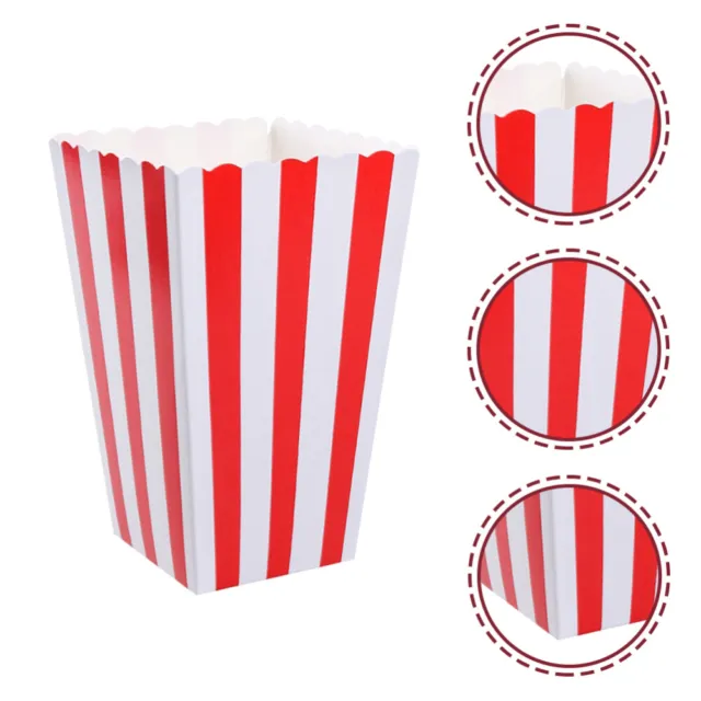 10 Pcs Popcorn Cups Close Top Containers Bags Party Baby Snack