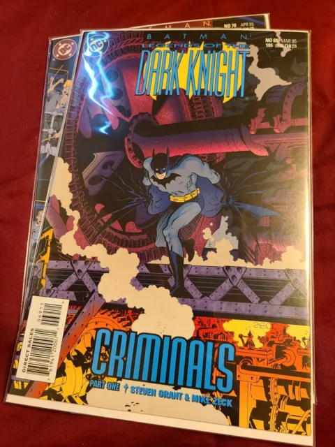 Batman Legends Of The Dark Knight #69 & 70 (1995) Dc Complete "Criminals" Story