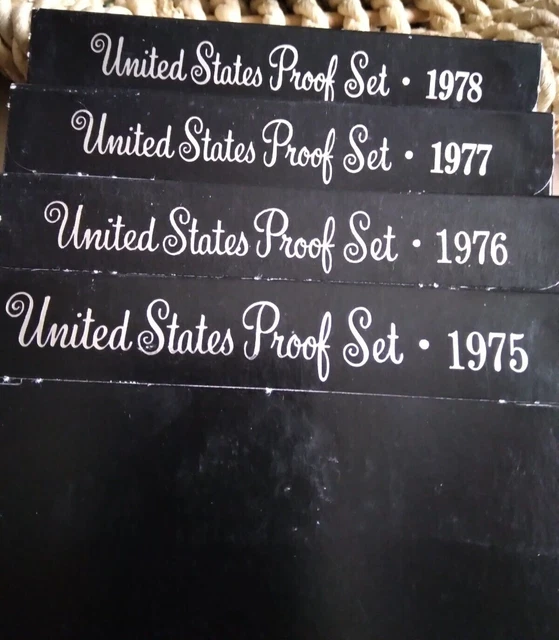 1973-1978 Proof Sets w US Mint Box - Complete Clad Proof Ike Eisenhower Dollars