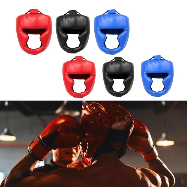 Protection Tete Karaté Casque De Boxe Farabi Sports Avec Sangle Réglable - Protection Ouverte Pour MMA, Muay Thai Protection Pour Karaté