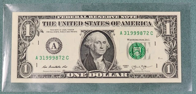Miscut Misaligned Off Center 2013 $1 ONE DOLLAR BILL ERROR SERIES Triple 999's