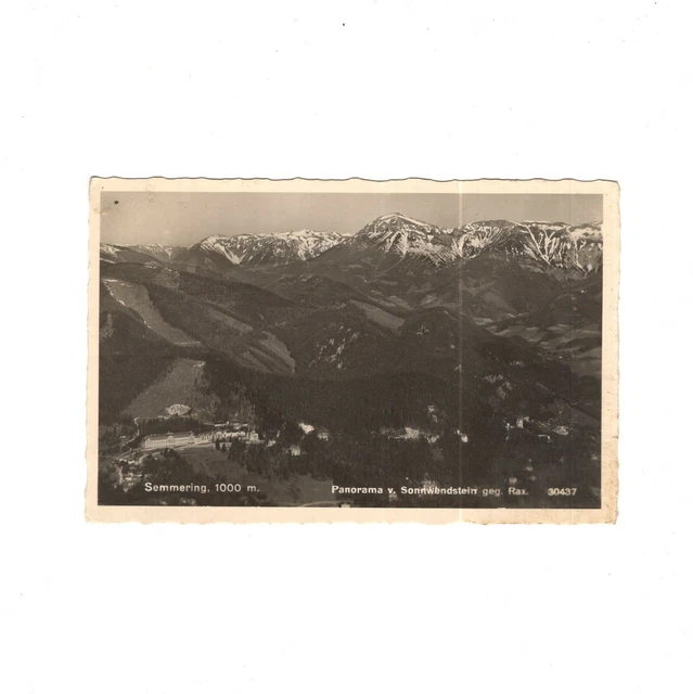 AK Ansichtskarte Semmering / Panorama vom Sonnwendstein gegen Rax - 1956