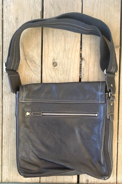 Levenger Bomber Messenger Bag New