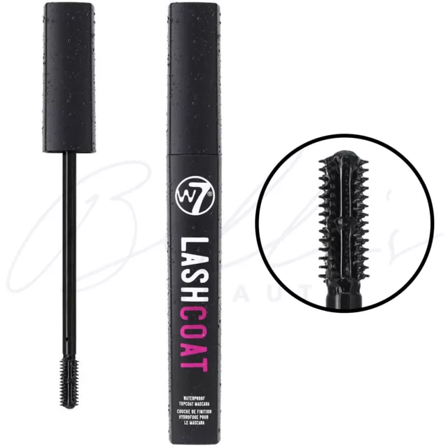 W7 Wimpernmantel wasserdicht langlebig Make-up Augen Wimpern Obermantel Mascara *NEU*