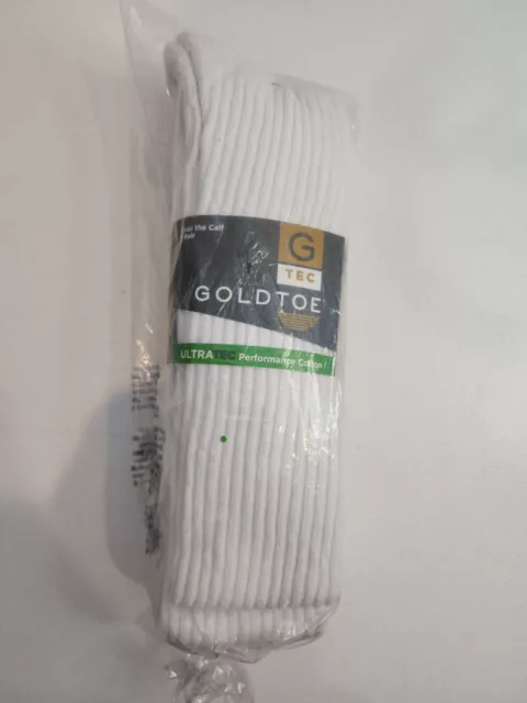 Gold Toe 2187H Ultra Tec Over The Calf Athletic Socks - 3 Pack Sock Sz 10-13