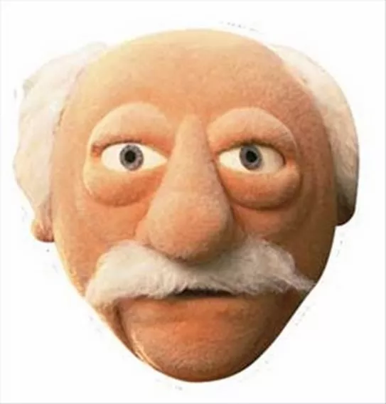 Waldorf aus Der Muppet Show Offiziell Einzel Spaß Disney Karten Party Face Maske