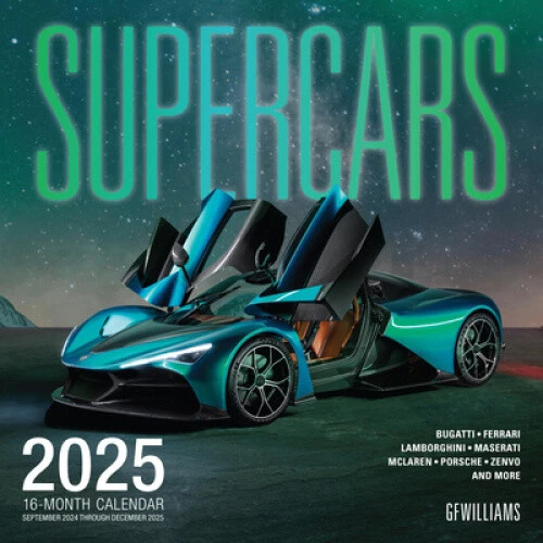 SUPERCARS 2025 16MONTH CalendarSeptember 2024 Through December 2025