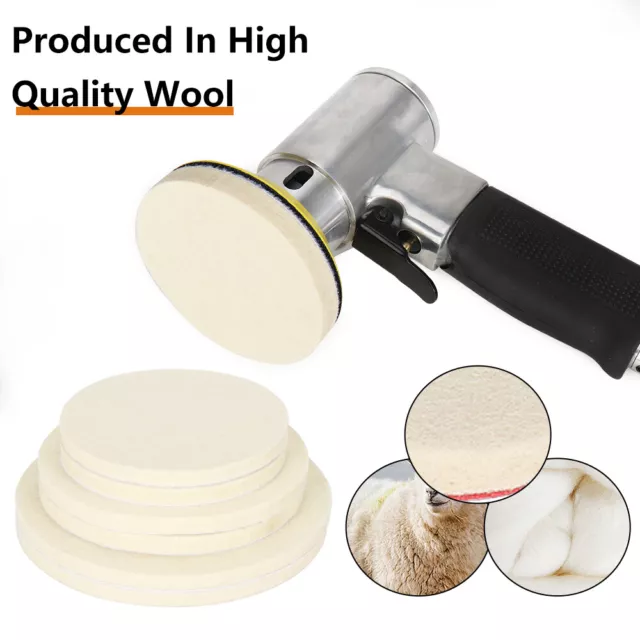 Wool Felt Polisher Wheel Disc Polishing Buffing Pad For Car Wood Metal Glass