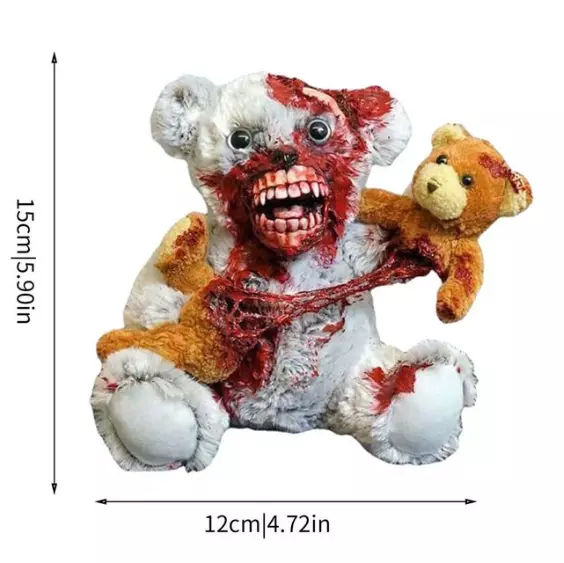 HALLOWEEN BLOODY TEDDY Bear Bloody Atmosphere Terrifying Living