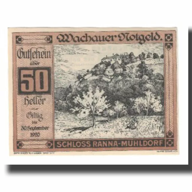 [#666427] Banknote, Austria, Wachauer Notgeld Schloß Ranna-Mühldorf Gemeinde, 50