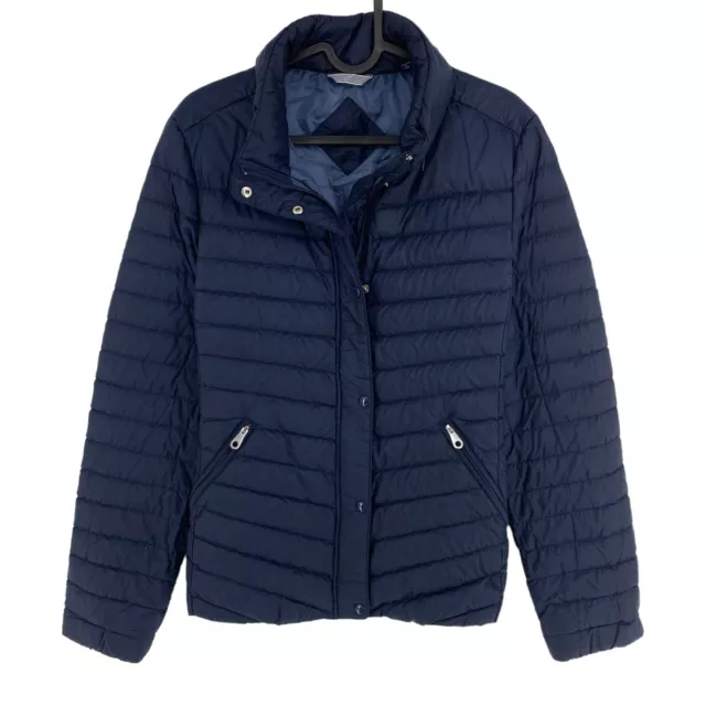 GANT Femme Bleu Marine Clair Bas Doudoune Manteau Veste Taille M