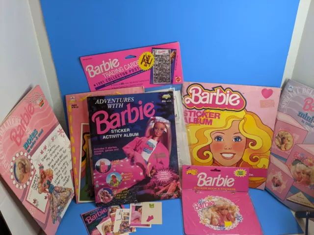 Barbie Activities Stickers Albums Huge Lot Vintage Mattel Mello Smello 1980s-90s