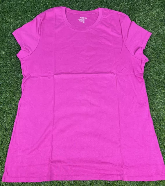 Women's Old Navy Perfect Fit Short Sleeve T-Shirt Multiple Sizes Cosmo Berry