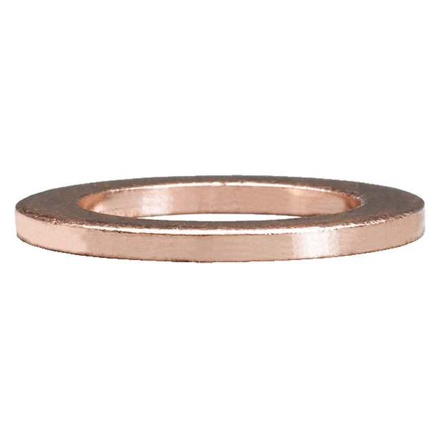 SUR&R BRC137 Brake Line Washer,Copper,7/16" Tube,PK10