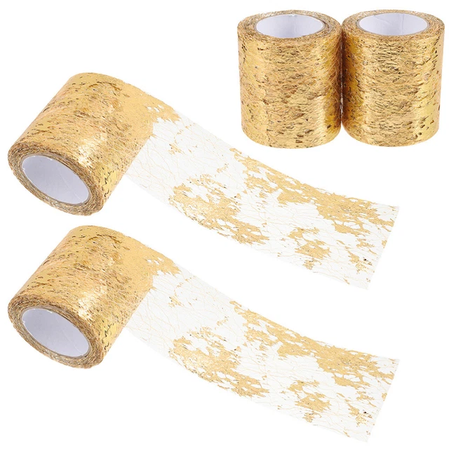 4 rollos malla cinta de tul tela de tul para envolver flores de regalo artesanales hágalo usted mismo