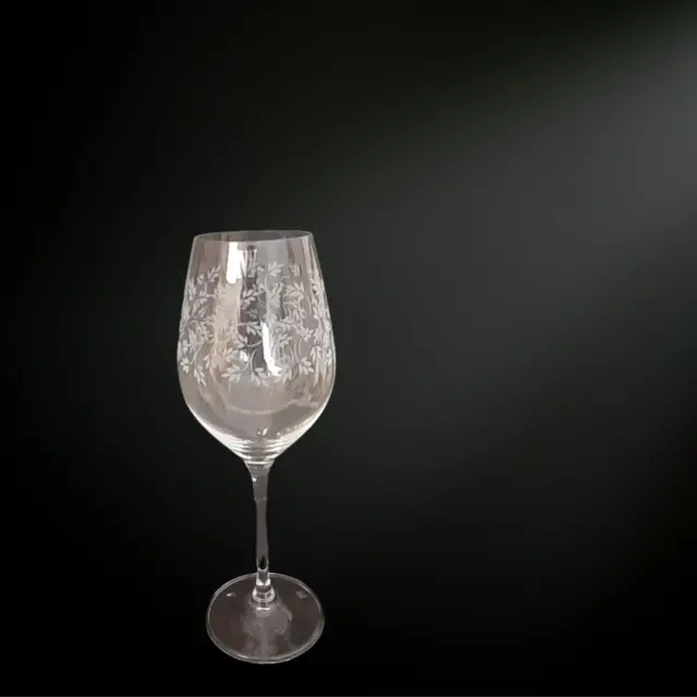 Copas para vino, agua vidrio transparente con hojitas, 6 piezas, 3 Colores 21 cl 2