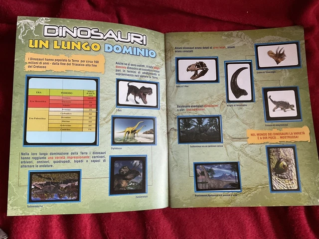 ALBUM FIGURINE DINOSAURI Sticker Album Edibas Completo EUR 7,00