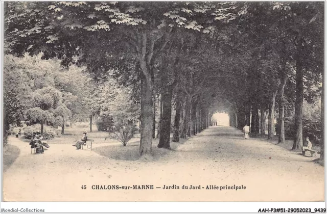 AAHP3-51-0229 - CHALON-SUR-MARNE - Jardin du Jard - Allée principale