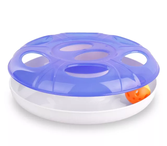 10605 Juego interactivo para gatos de plástico con bola UFO ø 25 cm 2