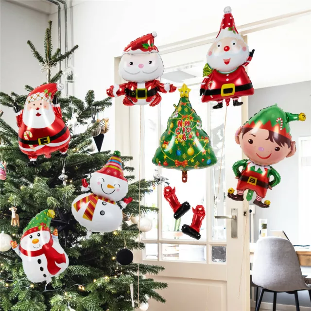 Various Merry Christmas Aluminum Foil Balloons Santa Claus/Snowman/Christmas Elf