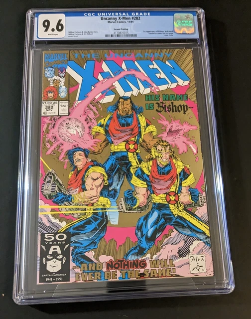 Uncanny X-Men 282 Vol.1 2nd Printing Marvel Comics-CGC 9.6 1st Bishop