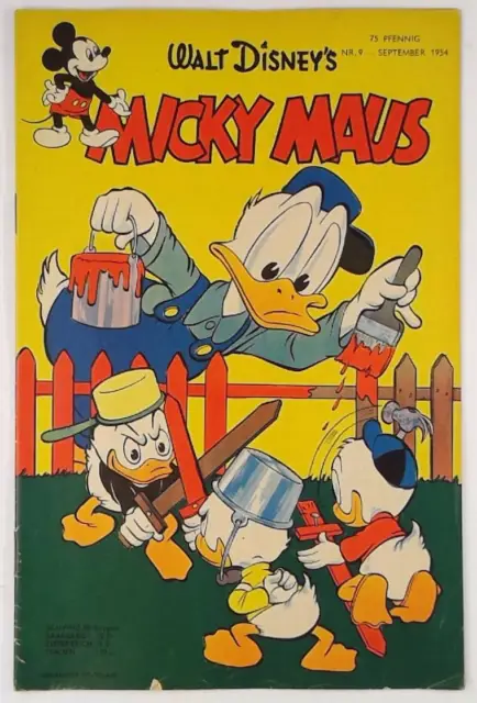 Micky Maus Heft 9 von 1954 - Original, kein Nachdruck - Ehapa