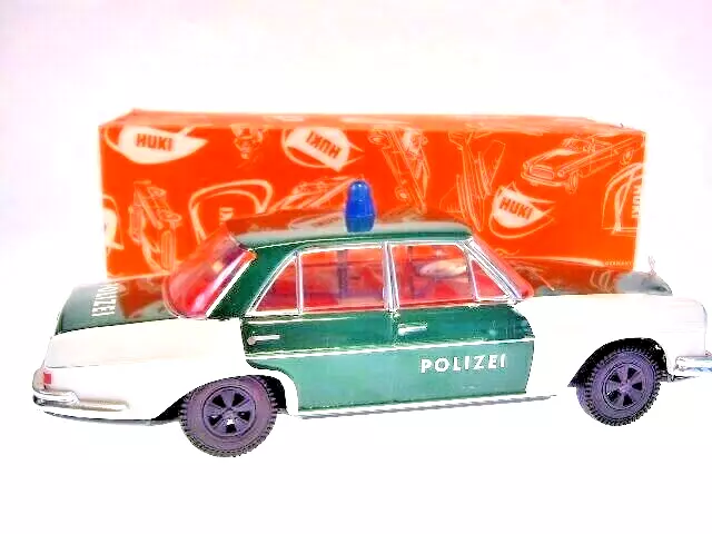 GSDB GSPKW "MERCEDES 280 SE POLIZEI" HUKI, FRIKTION, 21cm, NEU/NEW/NEUF IN BOX