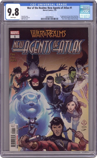 War of the Realms New Agents of Atlas 1A Tan CGC 9.8 2019 3883099001