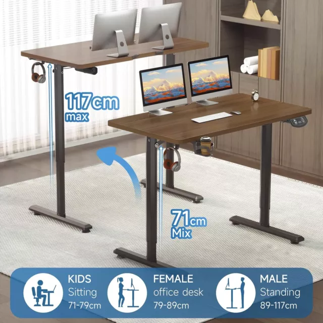 Adjustable Electric Standing Desk Height Sit - Stand Table Computer Workstation